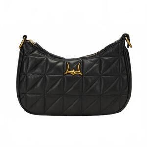NEW LOYAL WEST joe quilted napa bag in black leather